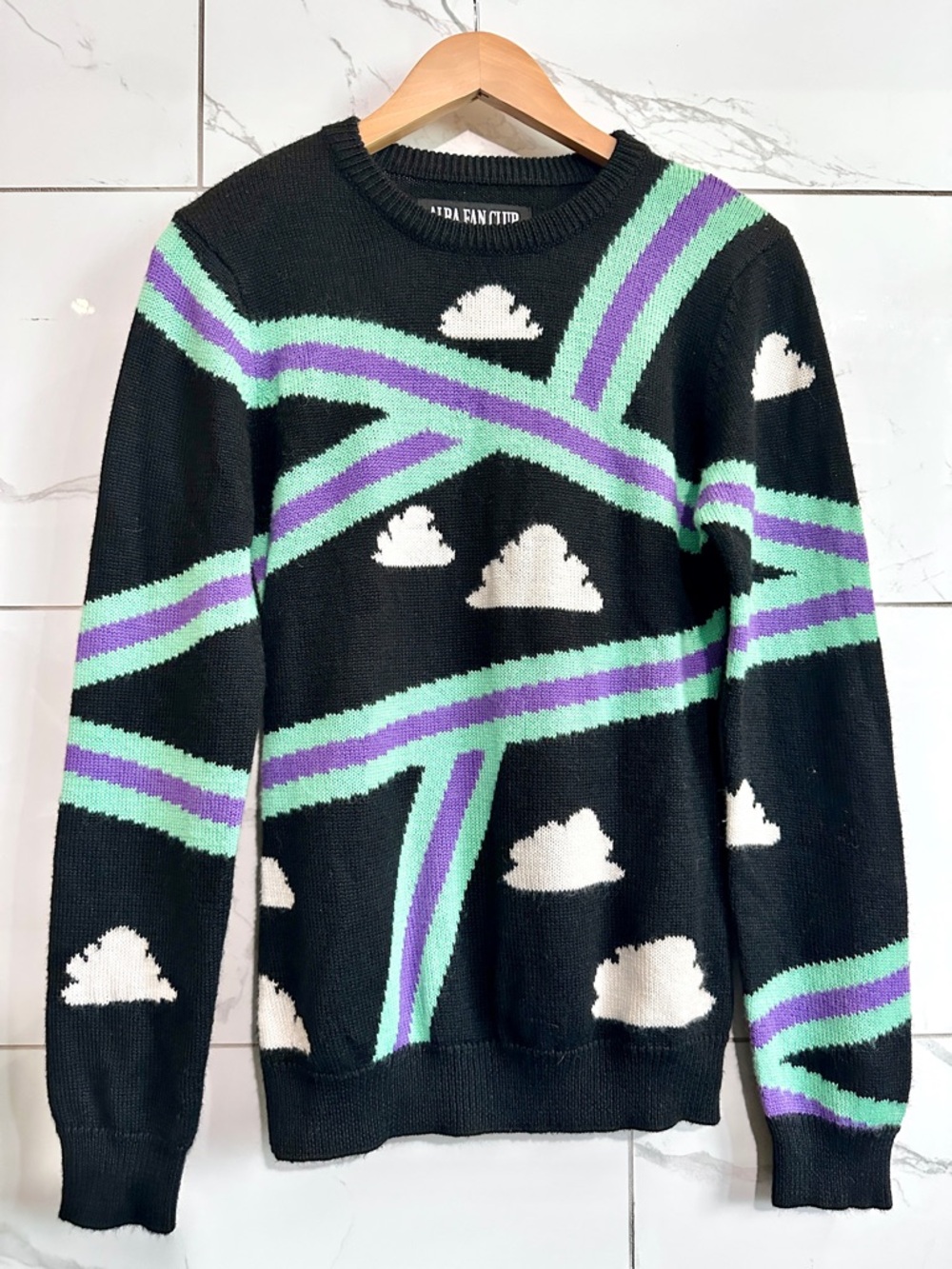 Alba Fan Club Cloud Graphic Knit Sweater